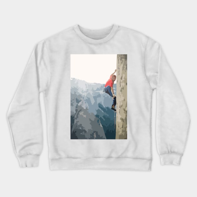 Tommy Caldwell Painting Crewneck Sweatshirt by gktb